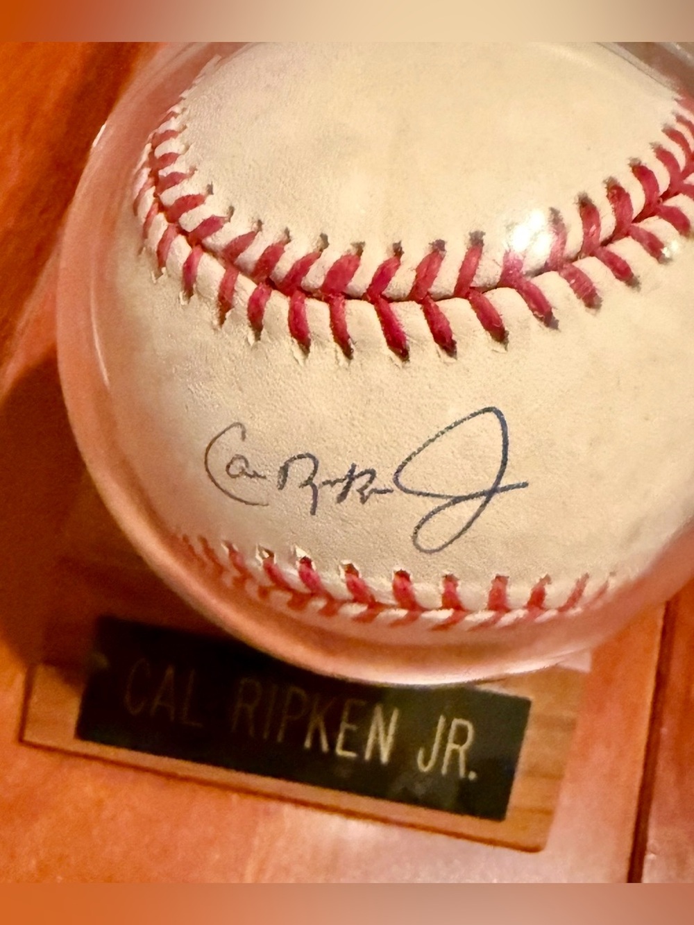 Cal Ripken Jr Autographed single-signed Baseball - Vintage, w/COA 1994/1995 - Picture 3 of 11